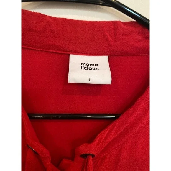 Mama Licious Red Dress - Picture 2 of 6